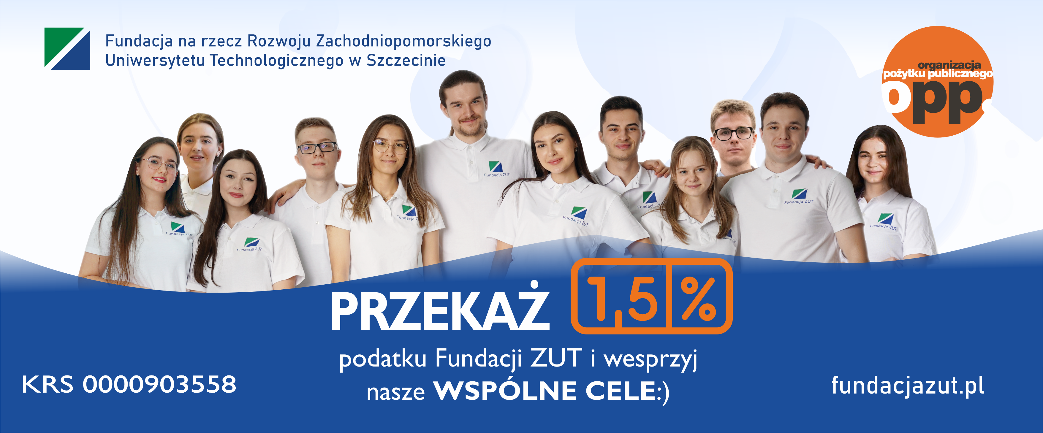 Promocja OPP Fundacji ZUT - przekazanie 1,5% podatku