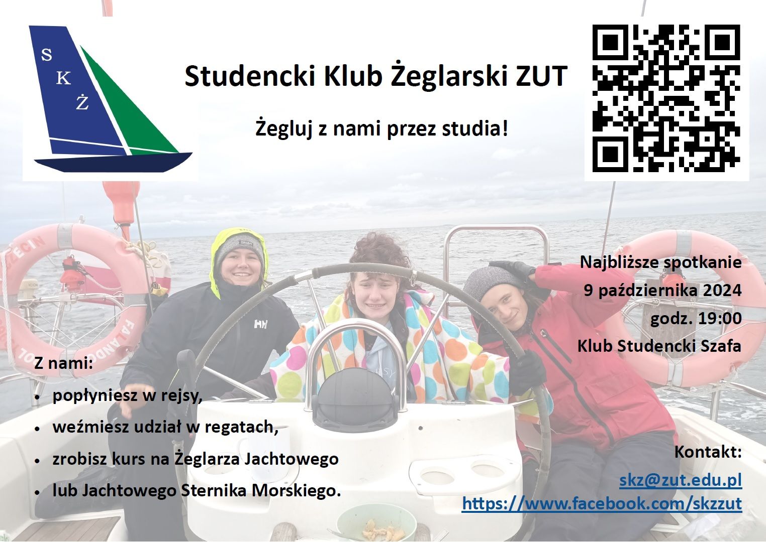 Studencki Klub Żeglarski ZUT w Szczecinie zaprasza